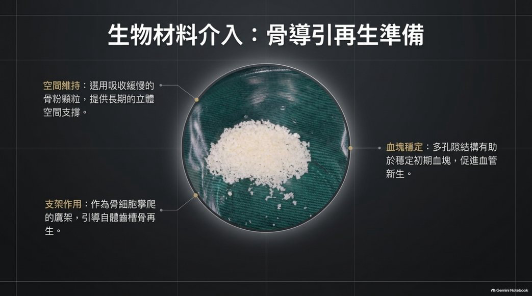 前牙立即植牙補骨材料與骨導引再生準備
